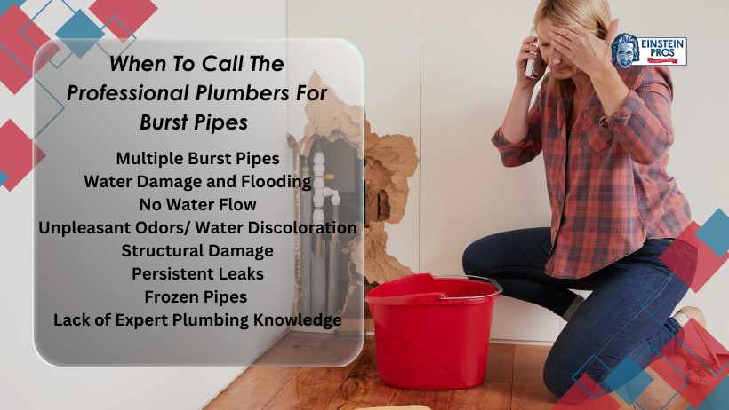 how to know if pipes burst